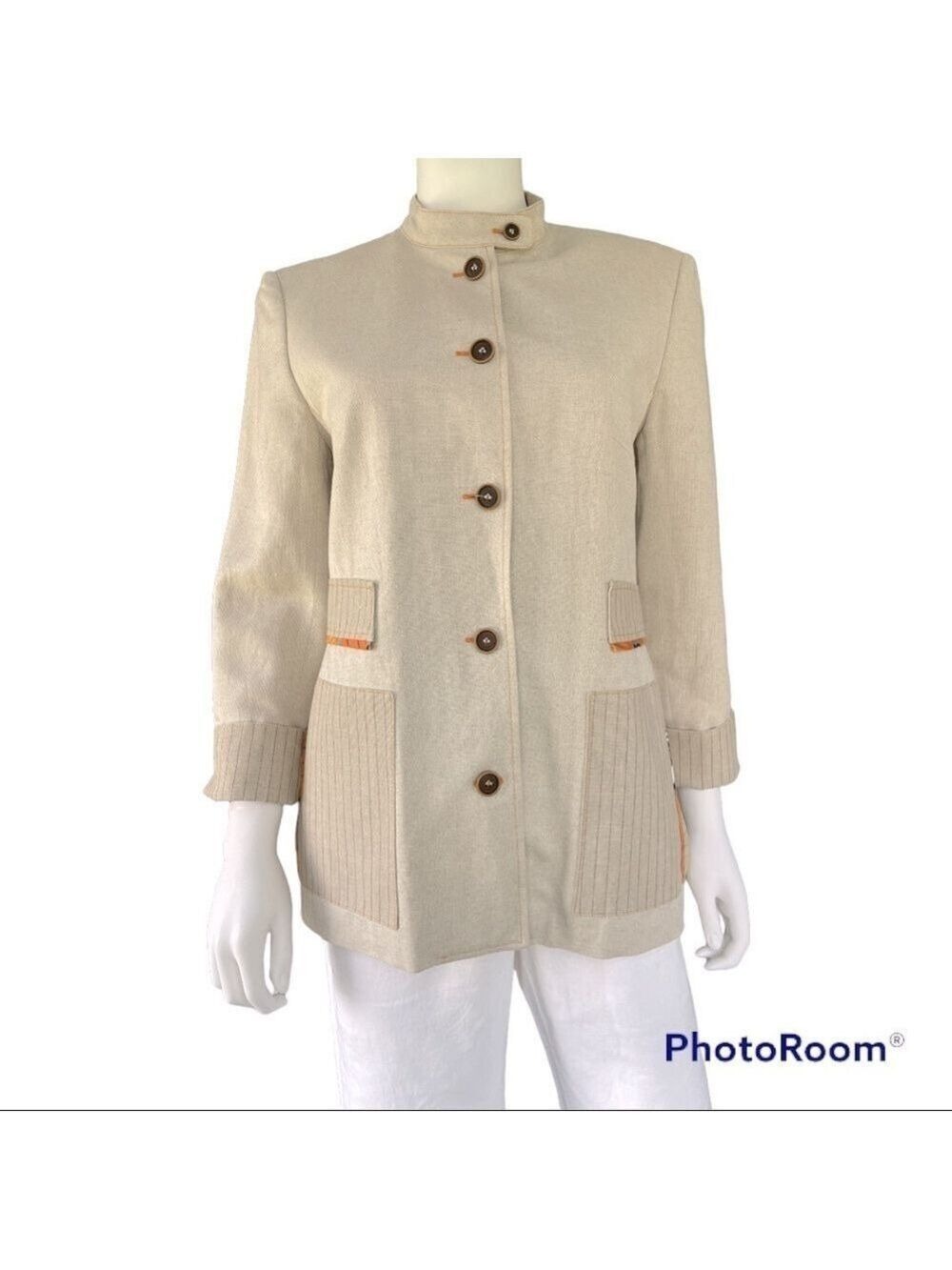 Harve Benard Linen Blend Blazer Size 4